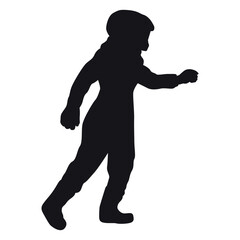 Astronaut Silhouette Vector Illustration