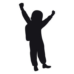 Astronaut Silhouette Vector Illustration