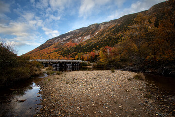 Saco River in Willey House Area, White Mountains, New Hampshire