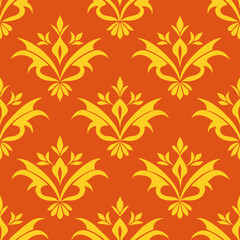 Fototapeta premium seamless floral pattern seamless pattern with autumn leaves seamless pattern with leaves