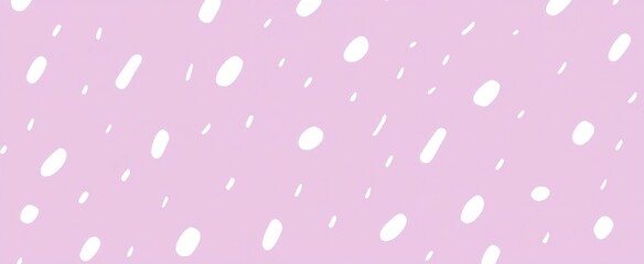 White Line Drawing Pattern on Light Purple Background 