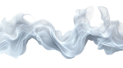 Fototapeta premium Abstract Smoke Waves: Captivating abstract composition of flowing smoke, swirling in graceful, ethereal forms. Delicate wisps and soft gradients create an atmosphere of mystery and visual intrigue.