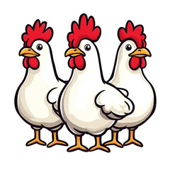 Fototapeta premium vector illustration of a chicks