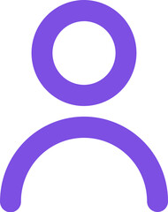 User alt rounded outline icon