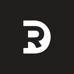DR letter vector company logo design template.