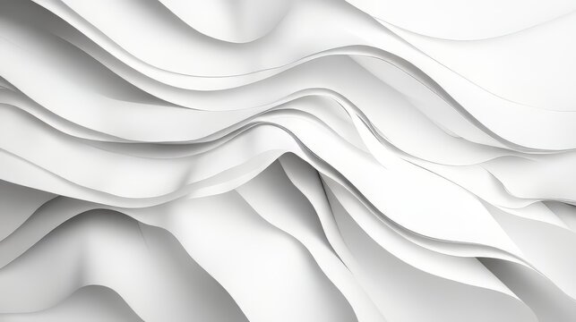 Abstract White Paper Waves Design