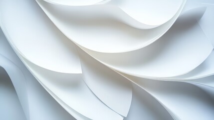 Obraz premium Abstract paper curves and shadows