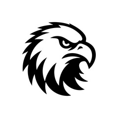 Fototapeta premium Eagle logo black and white