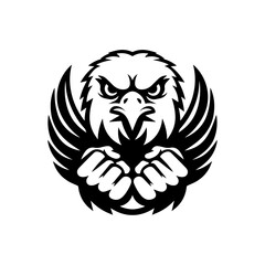 Eagle logo black and white