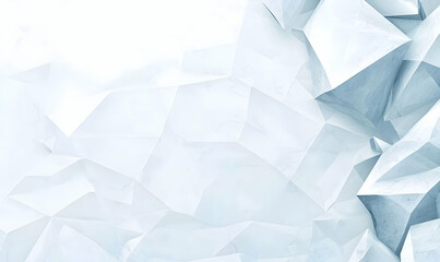 Naklejka premium Abstract Light Blue Crumpled Paper Texture Background Design