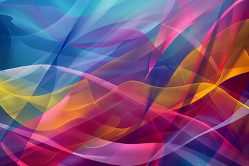 Abstract Color Combination Background with Bright and Pastel Intertwining Colors Blending into Dynamic Waves for Desktop and Mobile Wallpapers