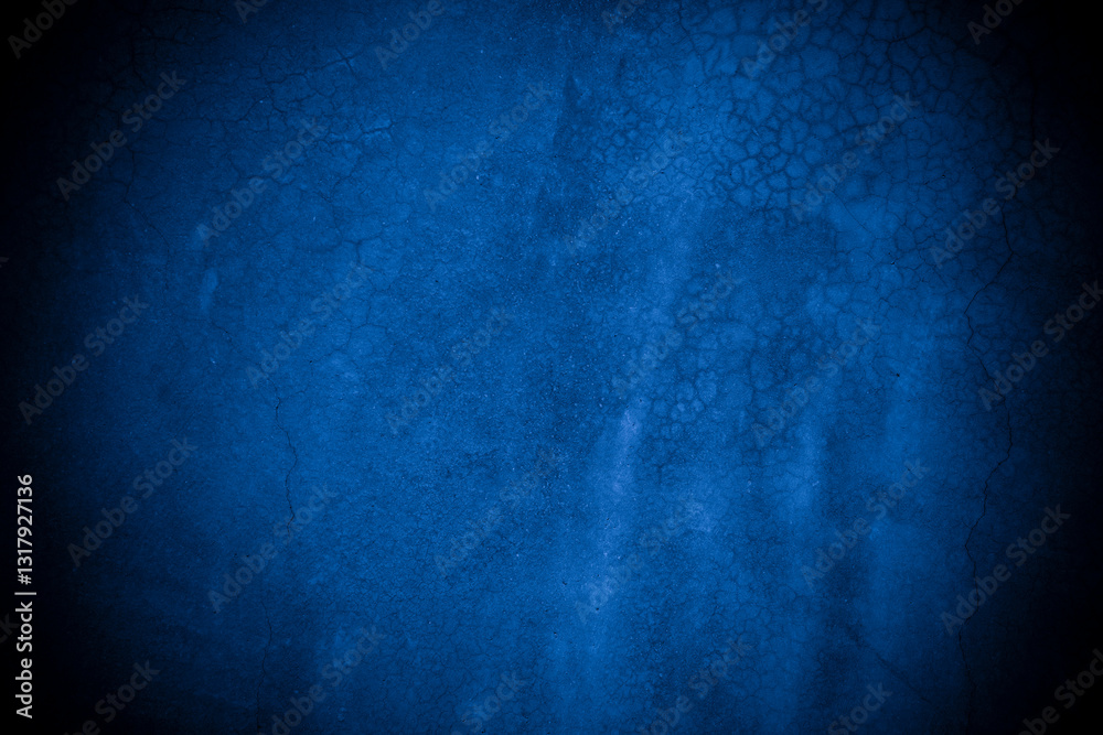 Aufkleber old wall pattern texture cement blue dark abstract blue color design are light with black gradient b