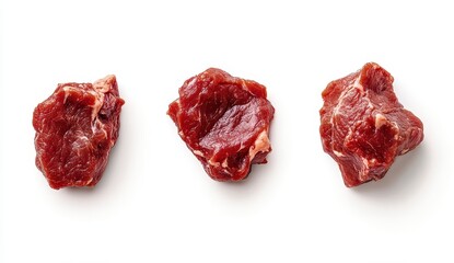 Obraz premium Fresh Raw Beef Cuts Meat