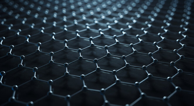 Graphene Layers with Hexagonal Atomic Arrangements Glowing Softly 1