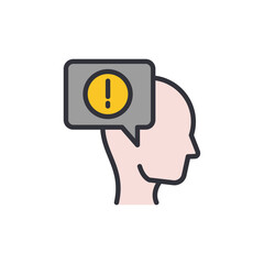 Advice colored icons, minimalist vector illustration ,simple transparent graphic element .Isolated on white background