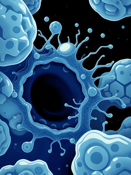 Exospore Structure Scientific Design. Vector Illustration.