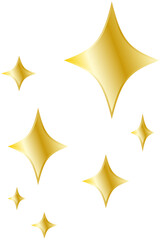 グラフィック素材「金色のきらめき」