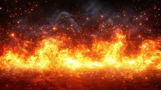 Fiery Inferno for Dark Background.