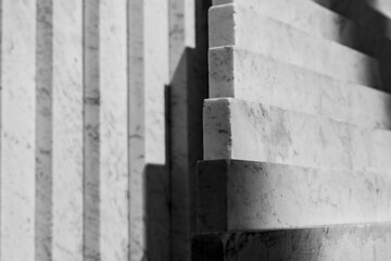 Europe, Spain, Balearic Islands, Mallorca. Abstract of marble statue.