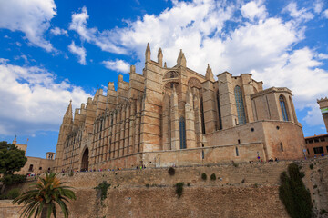 Europe, Spain, Balearic Islands, Mallorca. Cathedral of Santa Maria of Palma.