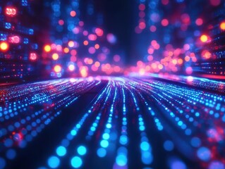 Obraz premium 5G networks powering business innovation through faster data transfer and connectivity, 5G in Business, Fast and revolutionary