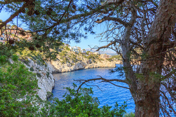 Europe, Spain, Balearic Islands, Mallorca. Waterfront. Port d'Andratx.