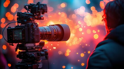 A business creating video content to engage with their audience and promote products, Video Content Creation, Creative and interactive