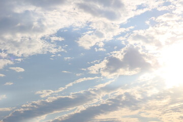 Obraz premium Clear sky and clouds in the morning