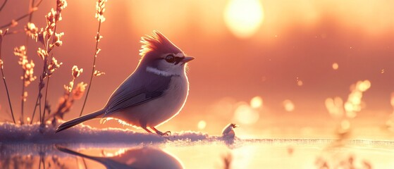 Beautiful Tufted Titmouse Bird Photo and Picture for Wildlife Enthusiasts