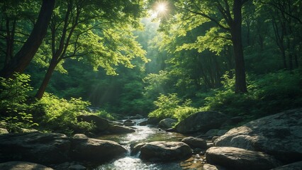 Obraz premium Lush forest