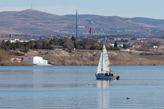 Mogan Lake view in G&ouml;lbaşı Ankara T&uuml;rkiye