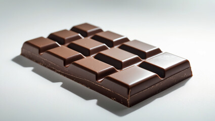 Fototapeta premium Chocolate bar on white background