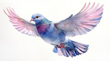 Obraz premium dove clipart watercolor illustration artistic illustration detailed illustration