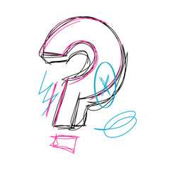 Vector Doodle Illustrations in various abstract shapes	