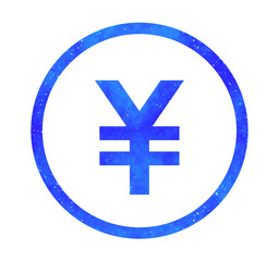 青い星空｜シンプルな円マーク