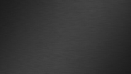 Brushed dark metal texture with subtle horizontal grain. Industrial, modern, and minimalistic black steel background for technology branding, automotive industry, or luxury design