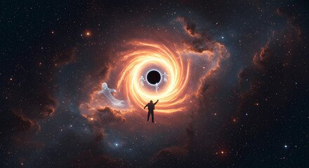 Fototapeta premium Portal to Another Dimension in Space 03