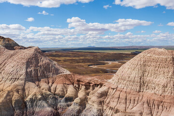 Blue Mesa is a very colorful badland area at Petrified Forest National Park with a nice trail.