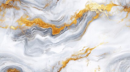 Naklejka premium Elegant Gold and Grey Marble Texture Background
