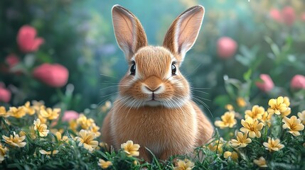 easter bunny clipart watercolor art illustration detailed illustration