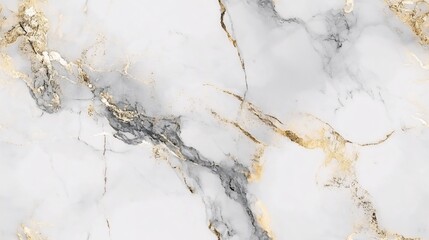Fototapeta premium Elegant White and Gold Marble Texture Background