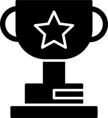 Trophy cup vector icon. vector illustration. editable trophy cup icon. Simple winner symbol