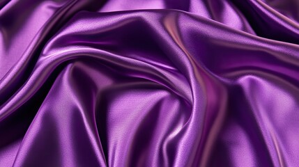 Obraz premium Luxurious Purple and Pink Satin Fabric with Shiny Silk Texture, Elegant Textile Background for Fashion and Interior Design