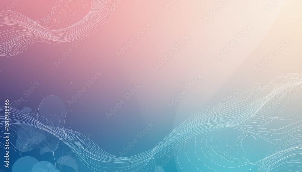 Poster abstract gradient background with soft waves and subtle textures