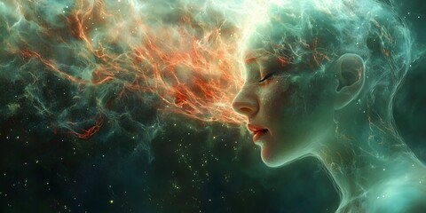 Visual representation of schizophrenia exploring the complexities of the mind and perception in a surreal and abstract manner