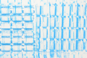 blue lattice pattern on blank paper