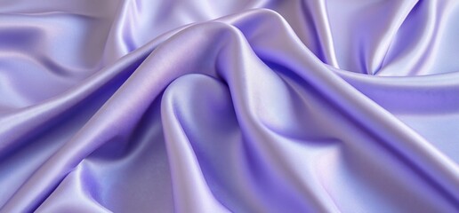Obraz premium Close-up of purple silk fabric with wavy folds in studio, perfect for backgrounds