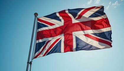 Union Jack: A Majestic British Flag in the Sky
