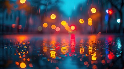 Aesthetic Bokeh Light Effect with Vibrant and Soft Glowing Colors