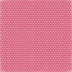 Cute seamless heart pattern in pink on textured rose background. Romantic Valentine-themed texture ideal for invitations, scrapbooking, and wrapping paper.